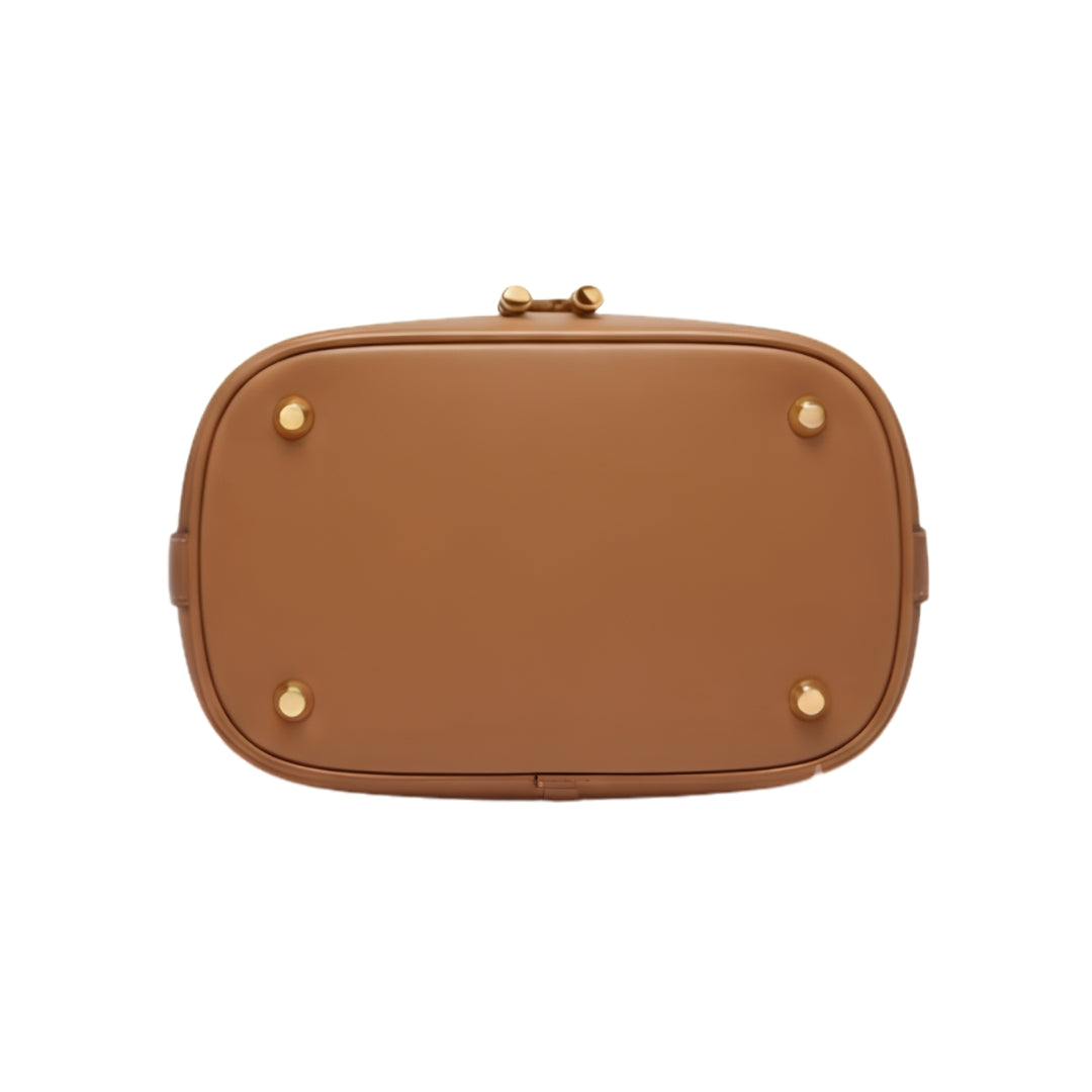 Merva Leather Bucket Handbag