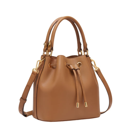 Merva Leather Bucket Handbag
