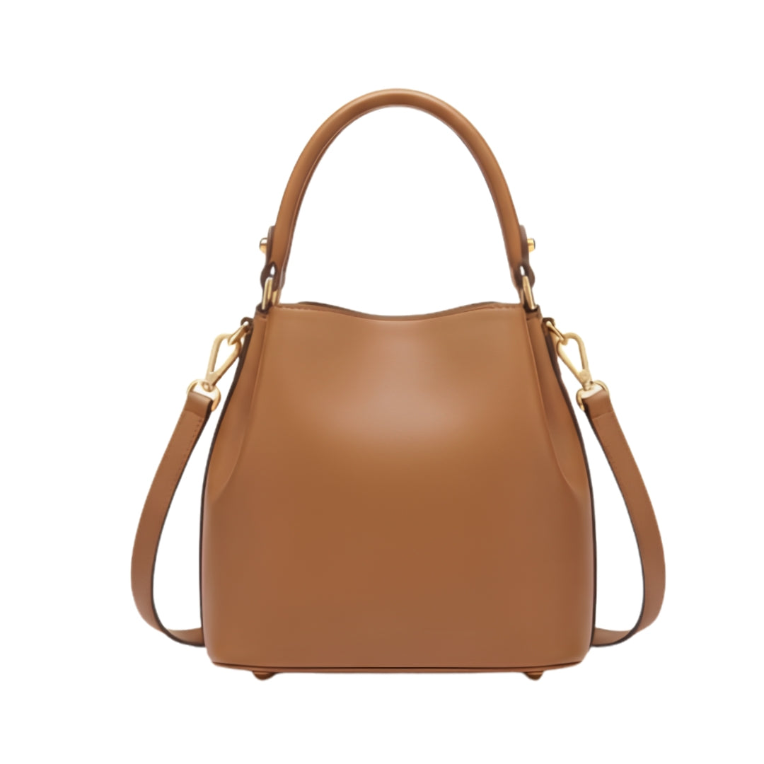 Merva Leather Bucket Handbag
